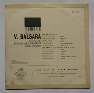 V. Balsara - Piano Accordion And Univox " Instrumental Version Film Tunes "