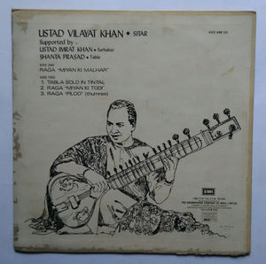 Classical Music  Of India - Ustad Vilayat Khana ( Sitar ) , Supported by : Ustad Imrat Khan (Surbahar) ,  Shanta Prasad ( Tabla)