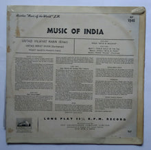 Music Of India Ustad Vilayat Khan ( Sitar ),Ustad Imrat Khan ( Surbahar ), Pandit Shanta Prasad ( Tabla )