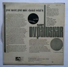 Great Master Great Music - Pandit D. V. Paluskar " Hindi Classical " By Premission All India Radio