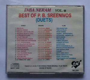 Inba Neram Vol : 8 - Best Of P. B. Sreenivos ( Duets )
